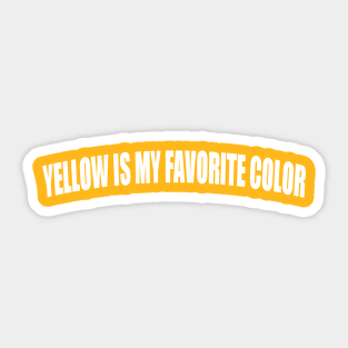 yellow Sticker